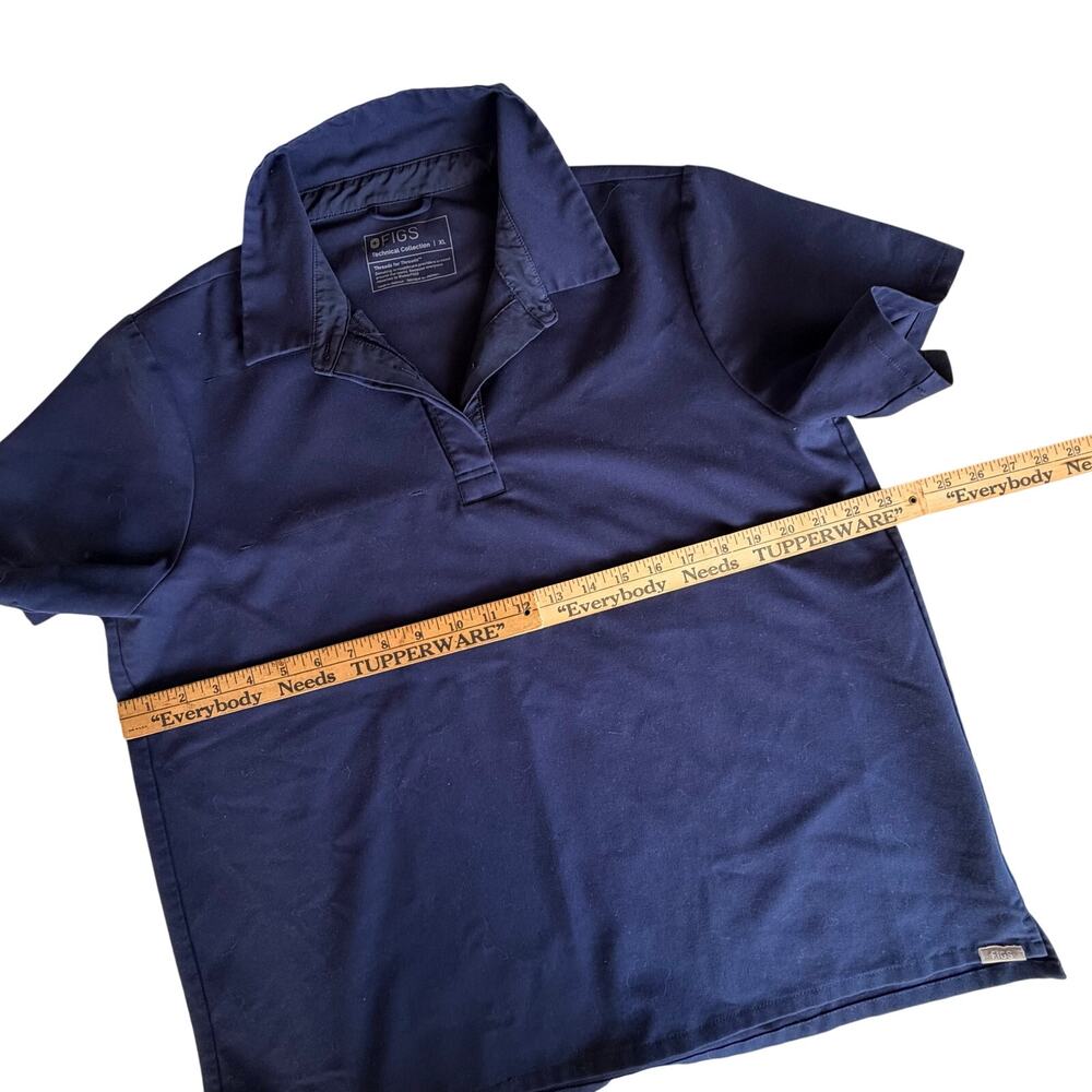 Set of Figs Womens Scrubs Jogger Pants & Top  Pockets XL XXL Navy Blue - Picture 6 of 11